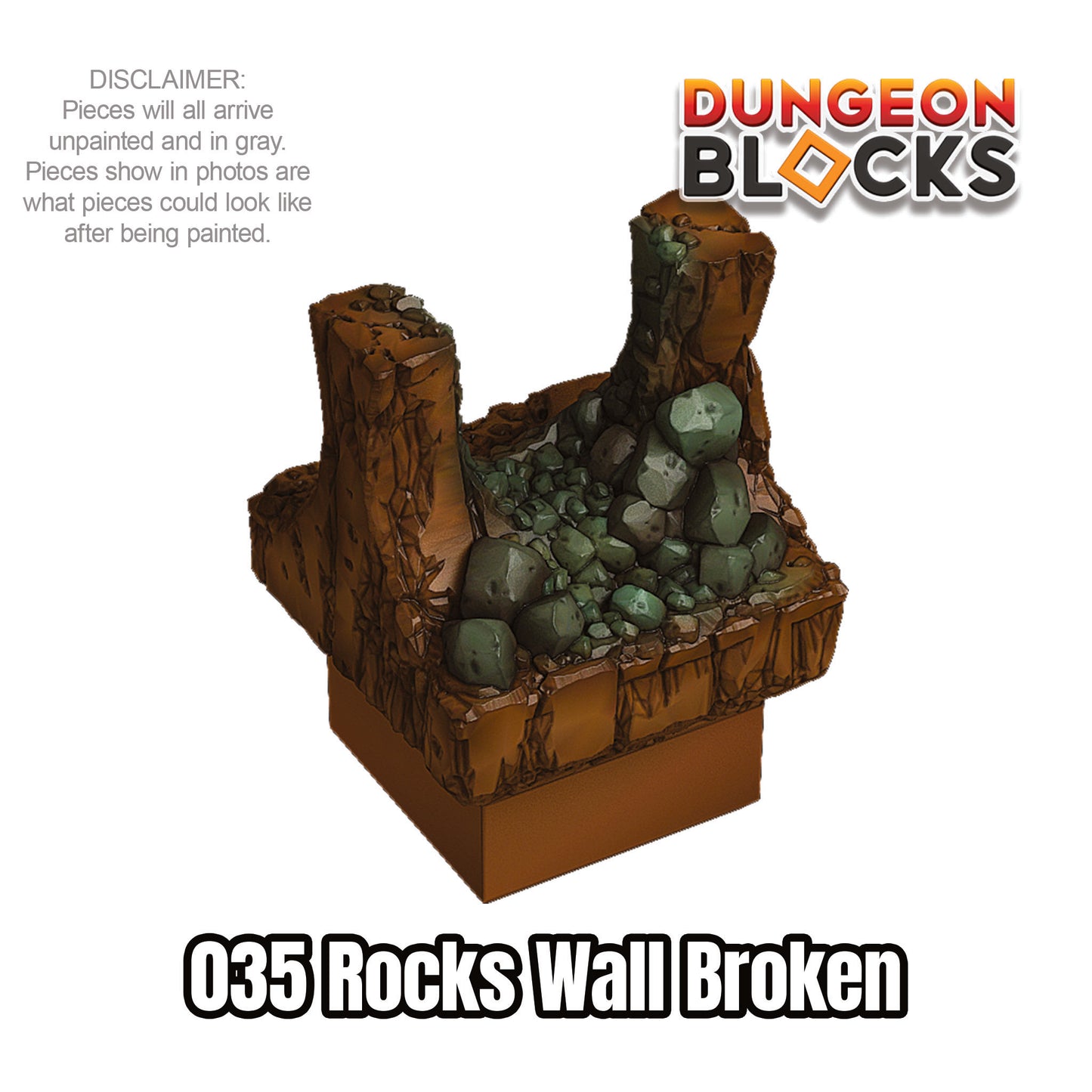 Rocks Wall Broken
