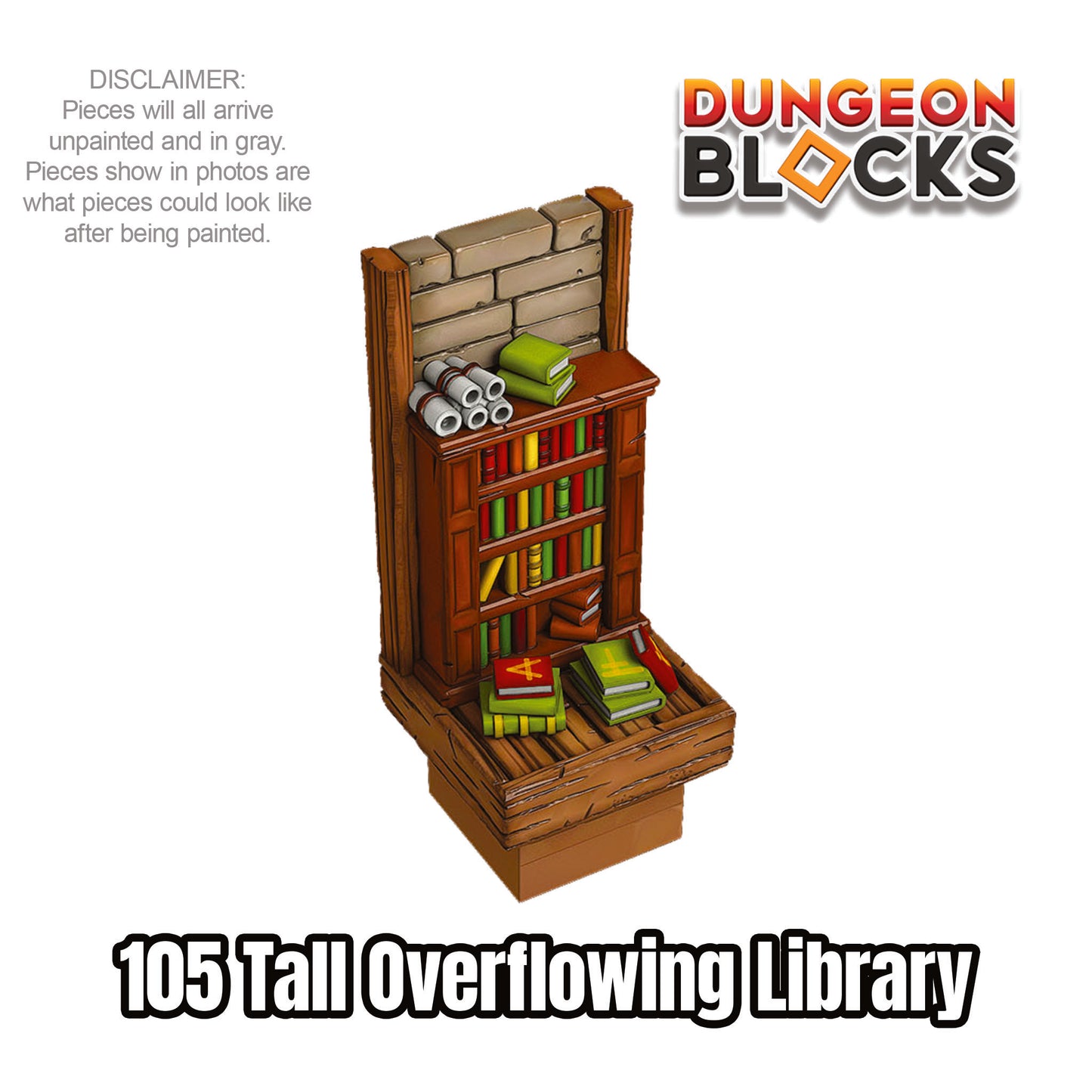 Tall Overflowing Library