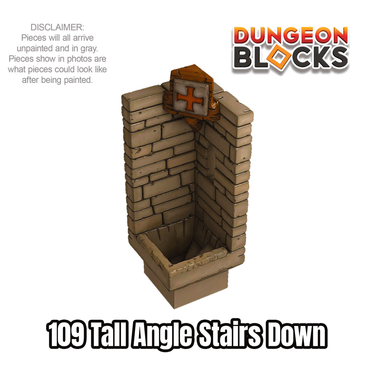 Tall Angle Stairs Down