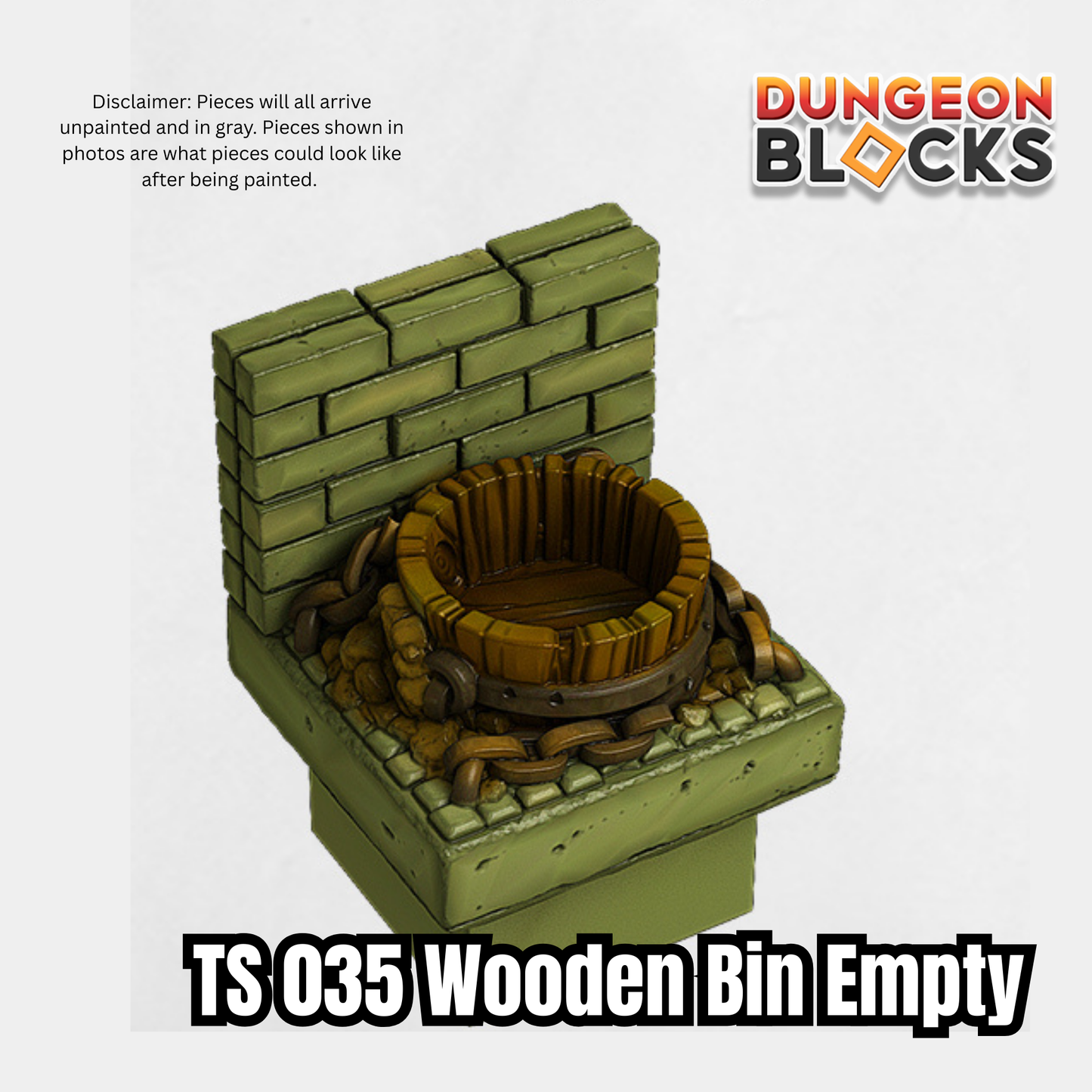 Wall Wooden Bin Empty