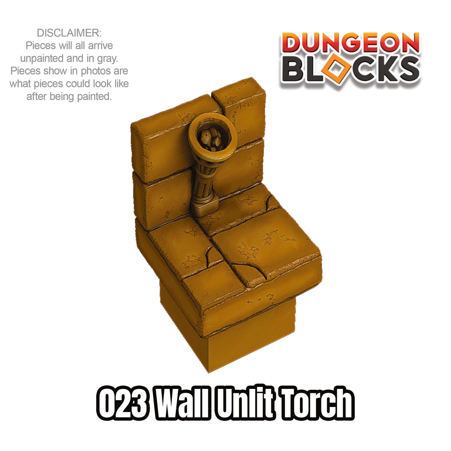 Wall Unlit Torch