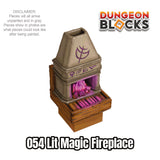 Lit Magic Fireplace