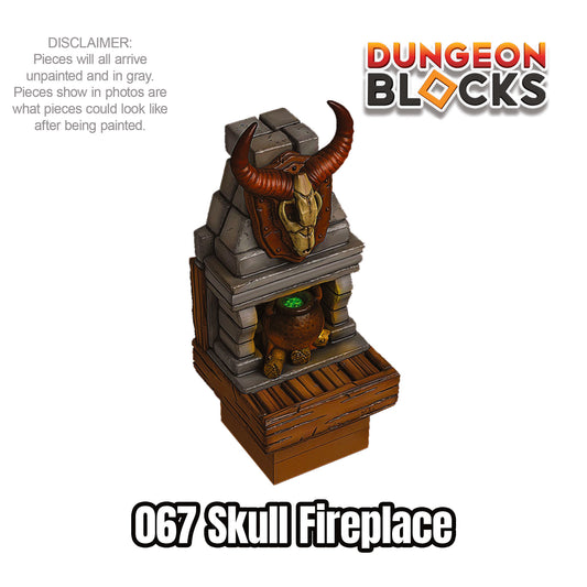 Skull Fireplace