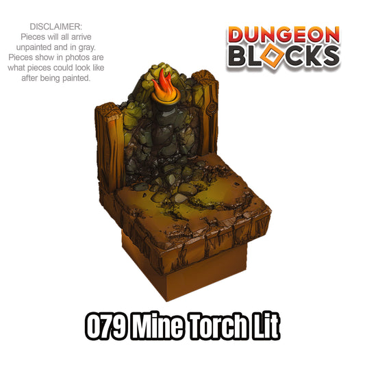 Mine Torch Lit