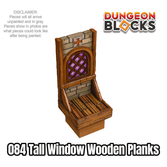 Tall Window Wooden Planks