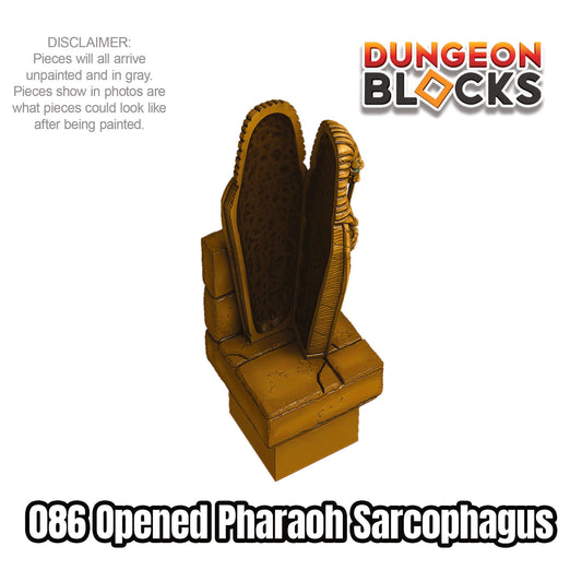 Opened Pharaoh Sarcophagus