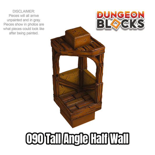 Tall Angle Half Wall