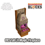 Tall Lit Magic Fireplace