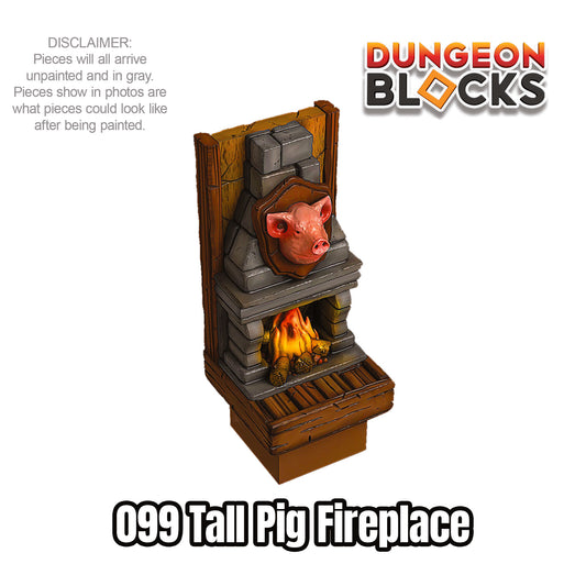 Tall Pig Fireplace