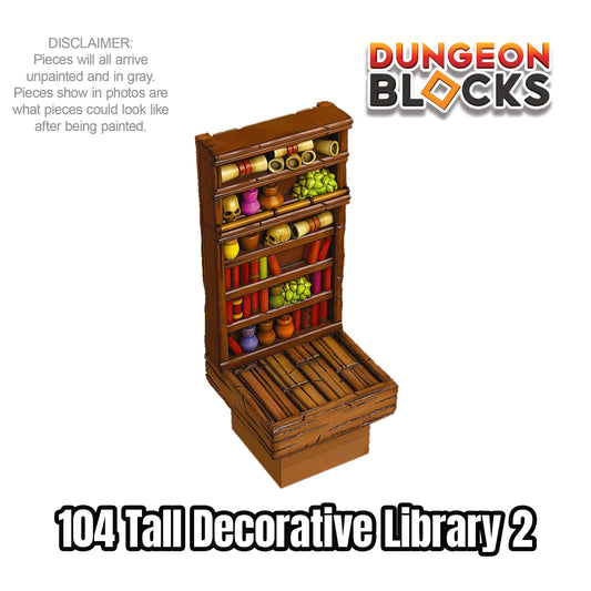 Tall Decorative Library 2