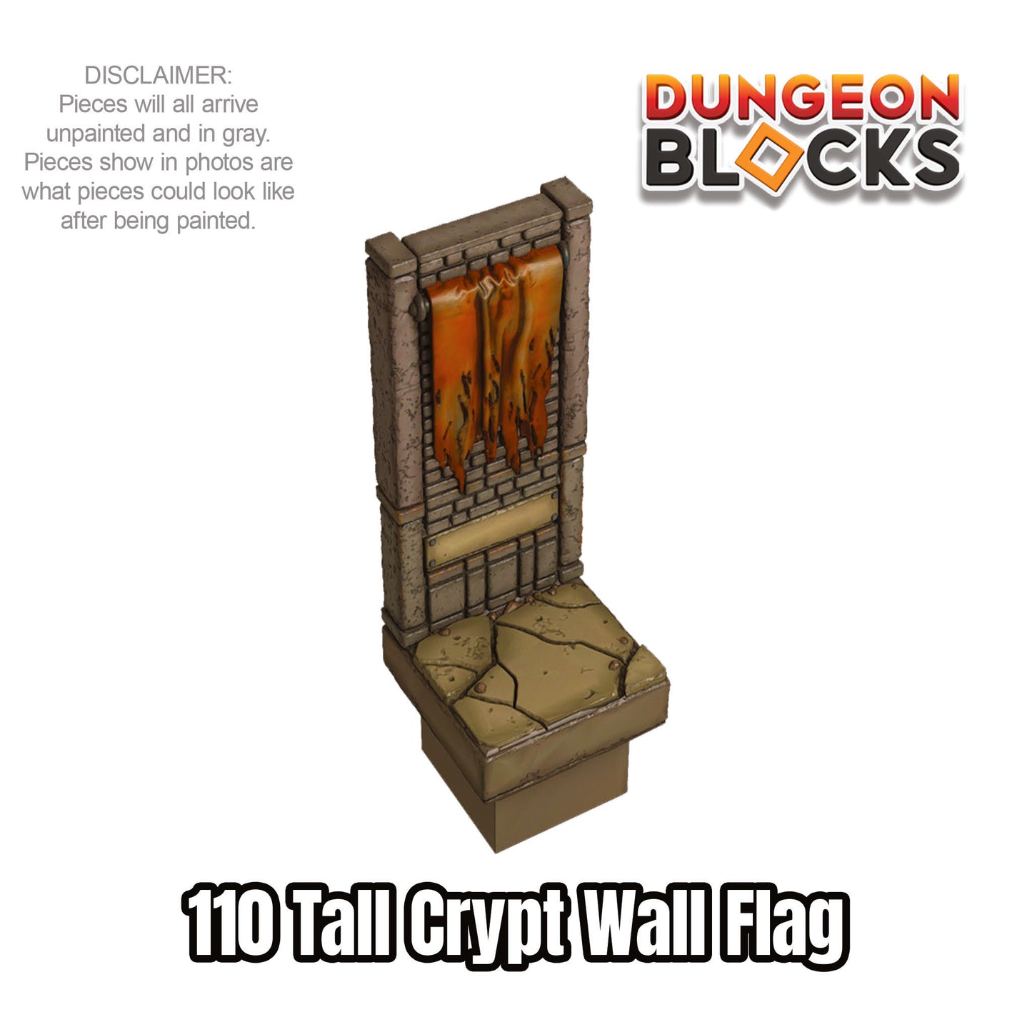Tall Crypt Wall Flag