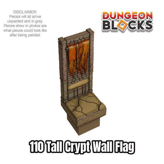 Tall Crypt Wall Flag