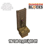 Tall Crypt Wall Light Off