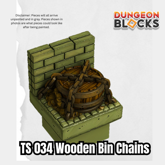 Wall Wooden Bin Chains