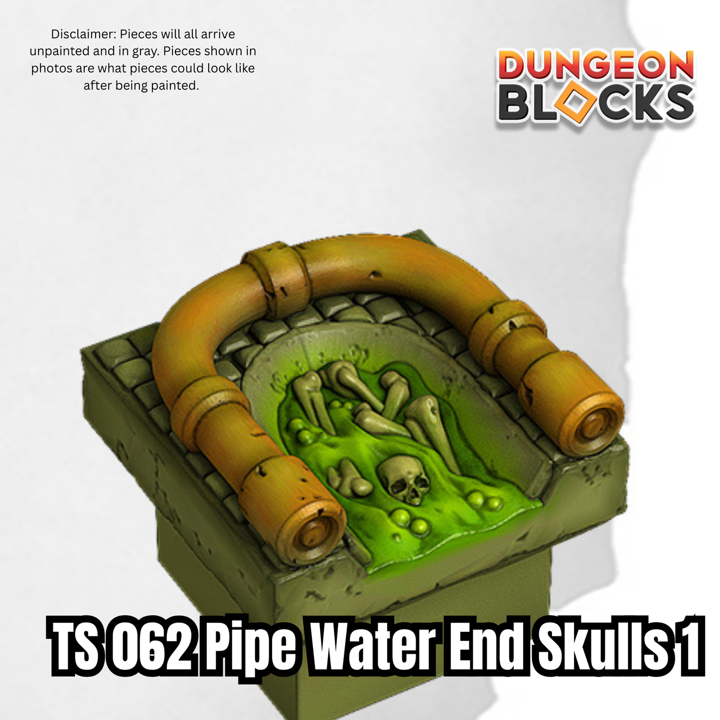 Pipe Water End Skulls 1