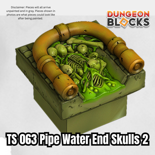 Pipe Water End Skulls