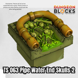 Pipe Water End Skulls